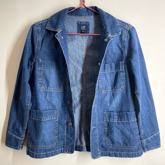 Gap Denim Chore Jacket Unisex Kids size L - Picture 1 of 13